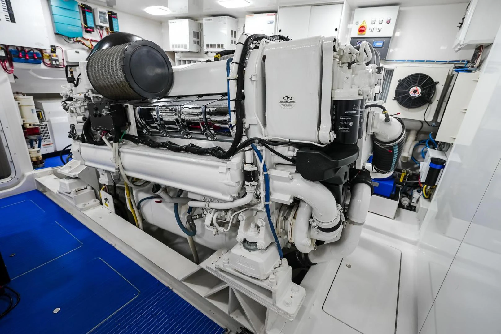 a close-up of a machine aboard PANACEA Yacht for Sale