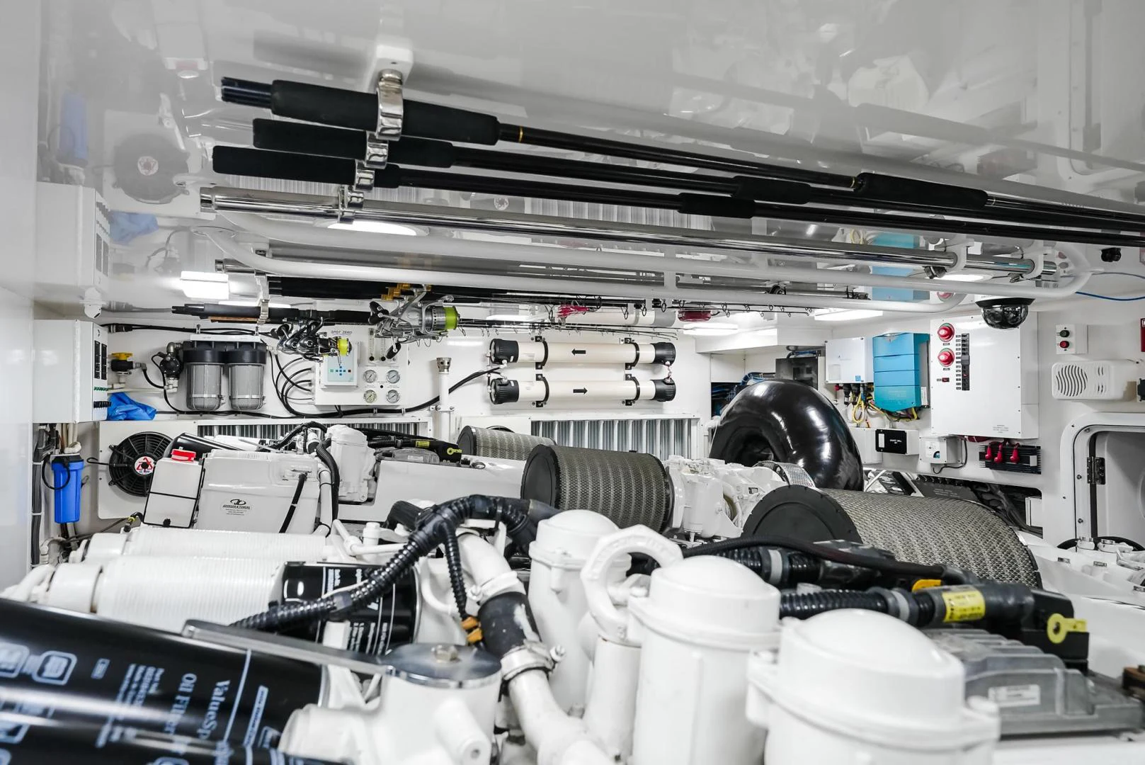 a large machine with many wires aboard PANACEA Yacht for Sale