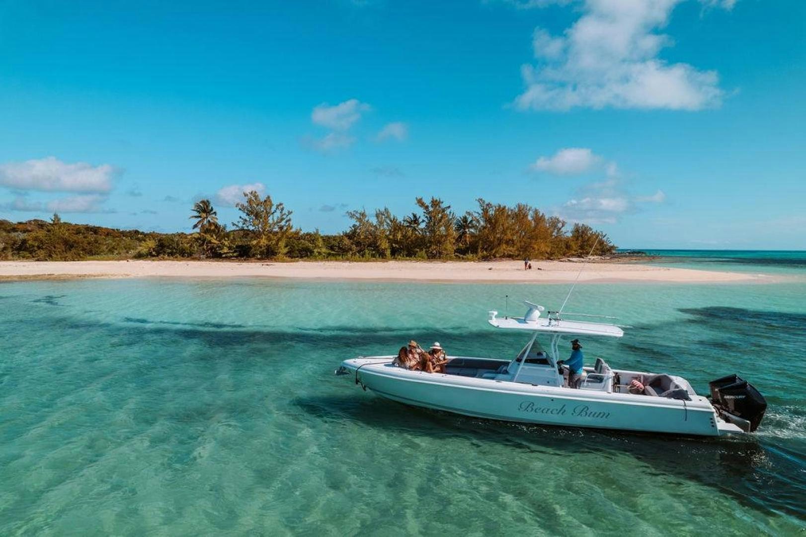 a boat on the water aboard BEACHFRONT Yacht for Sale