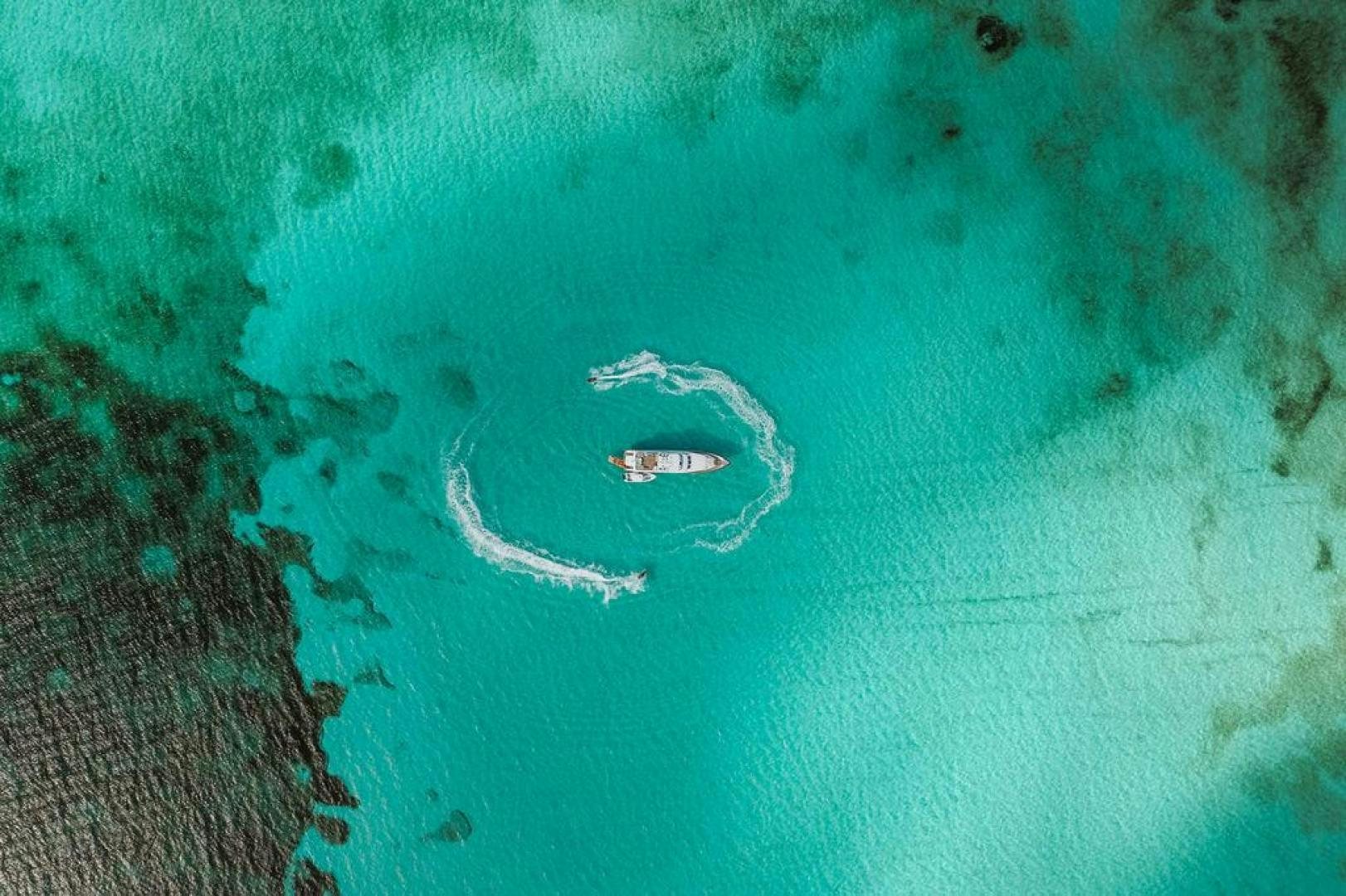 an aerial view of an island aboard BEACHFRONT Yacht for Sale