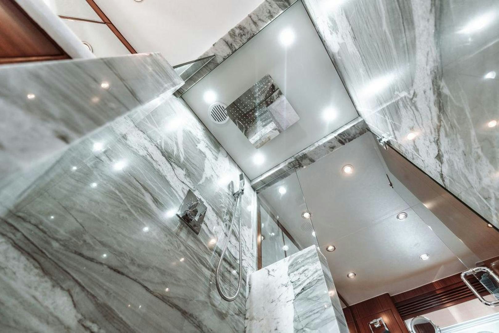 a car with a broken front hood aboard BEACHFRONT Yacht for Sale