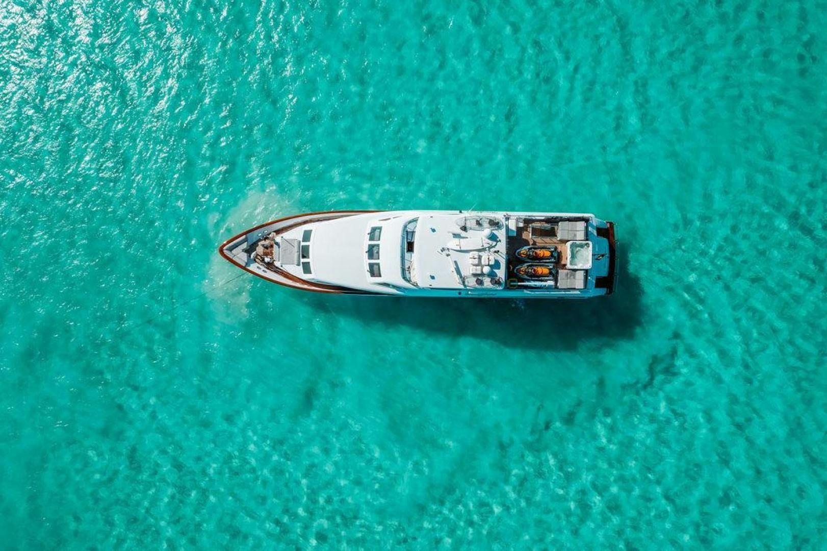 a small metal object in the water aboard BEACHFRONT Yacht for Sale