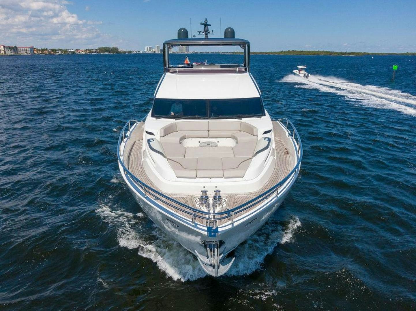 a boat on the water aboard HIDEOUT Yacht for Sale