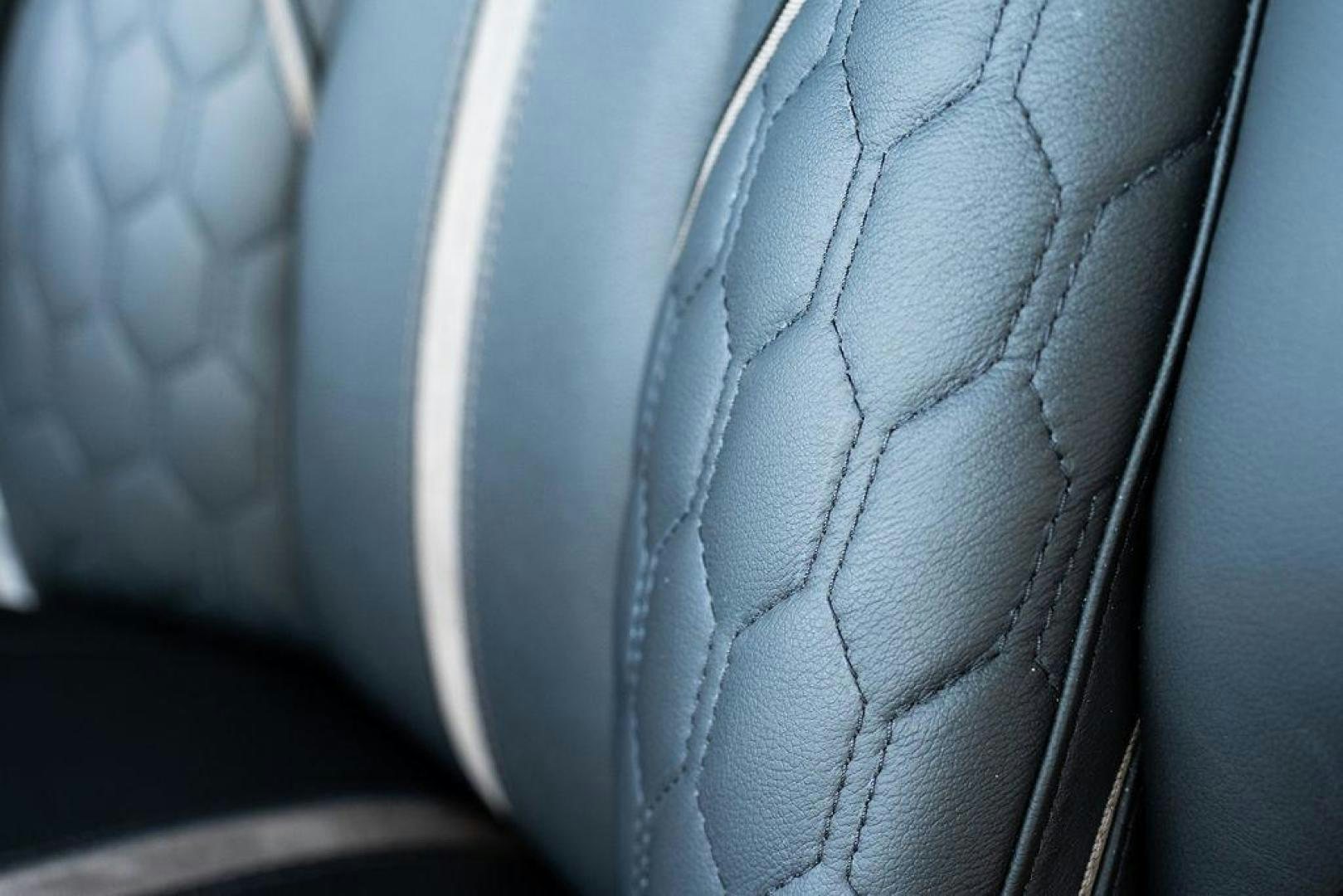 a close up of a leather jacket aboard HIDEOUT Yacht for Sale