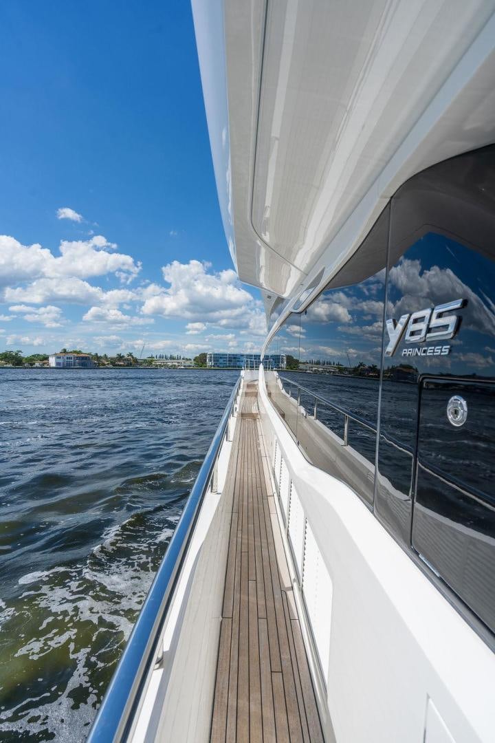 a boat on the water aboard HIDEOUT Yacht for Sale