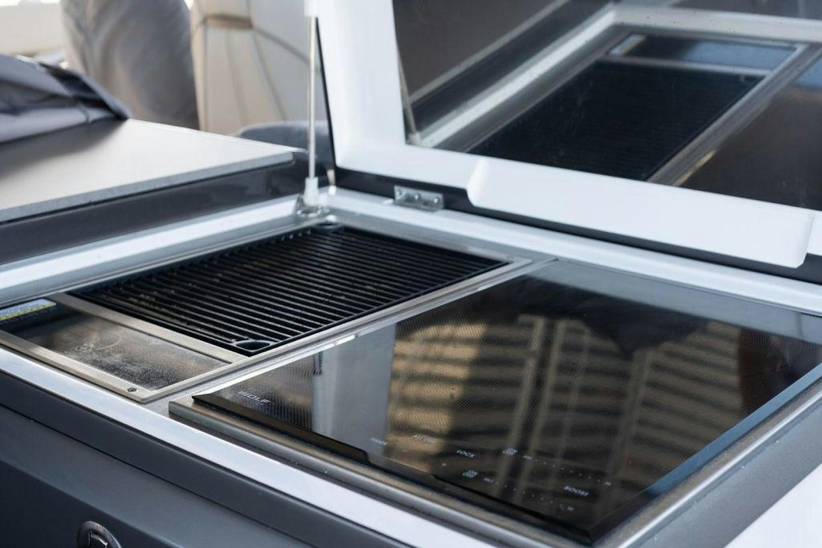 a dishwasher with a rack aboard HIDEOUT Yacht for Sale