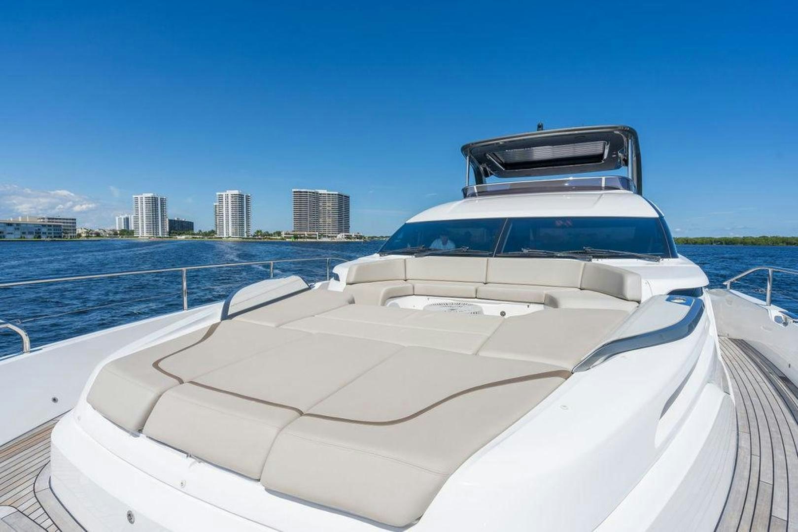 a white yacht on a boat aboard HIDEOUT Yacht for Sale