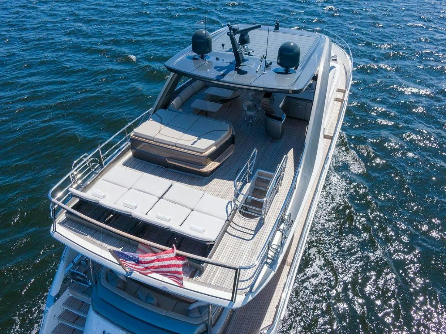 a boat on the water aboard HIDEOUT Yacht for Sale
