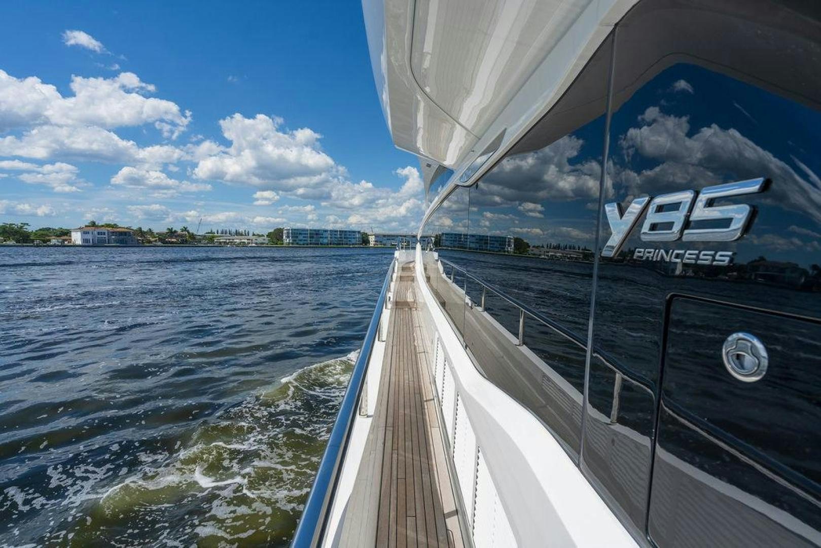 a boat on the water aboard HIDEOUT Yacht for Sale