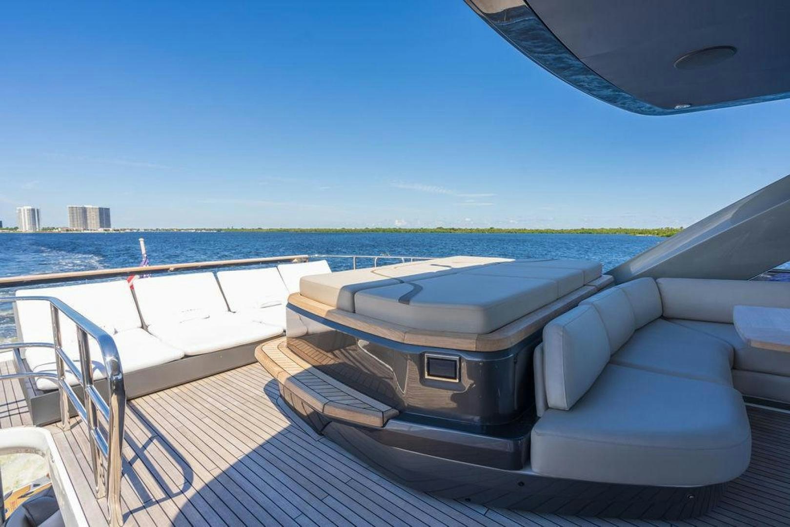 a deck on a boat aboard HIDEOUT Yacht for Sale