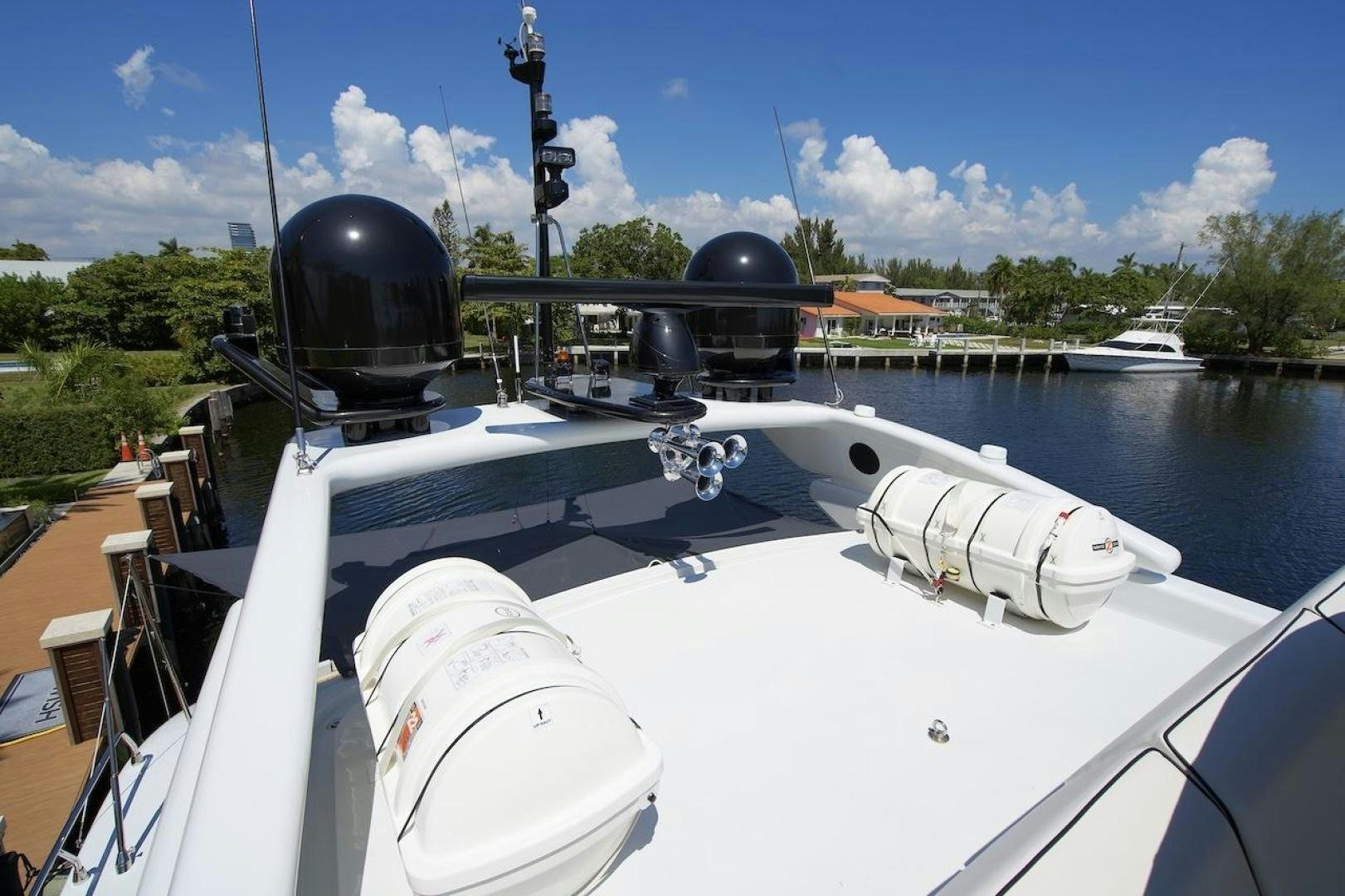 a boat with a helmet on it aboard U WISH Yacht for Sale