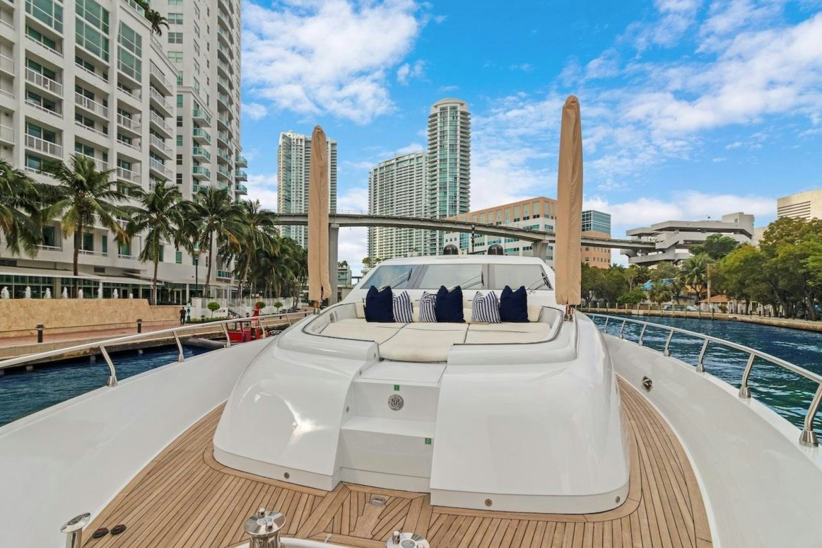a boat on a dock aboard U WISH Yacht for Sale