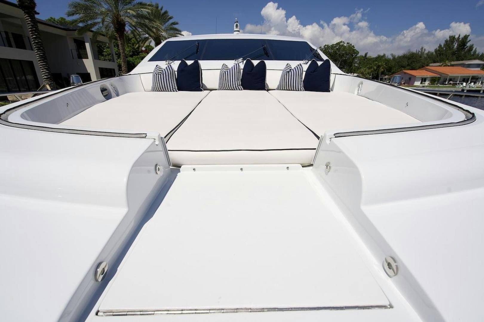 the back of a white car aboard U WISH Yacht for Sale