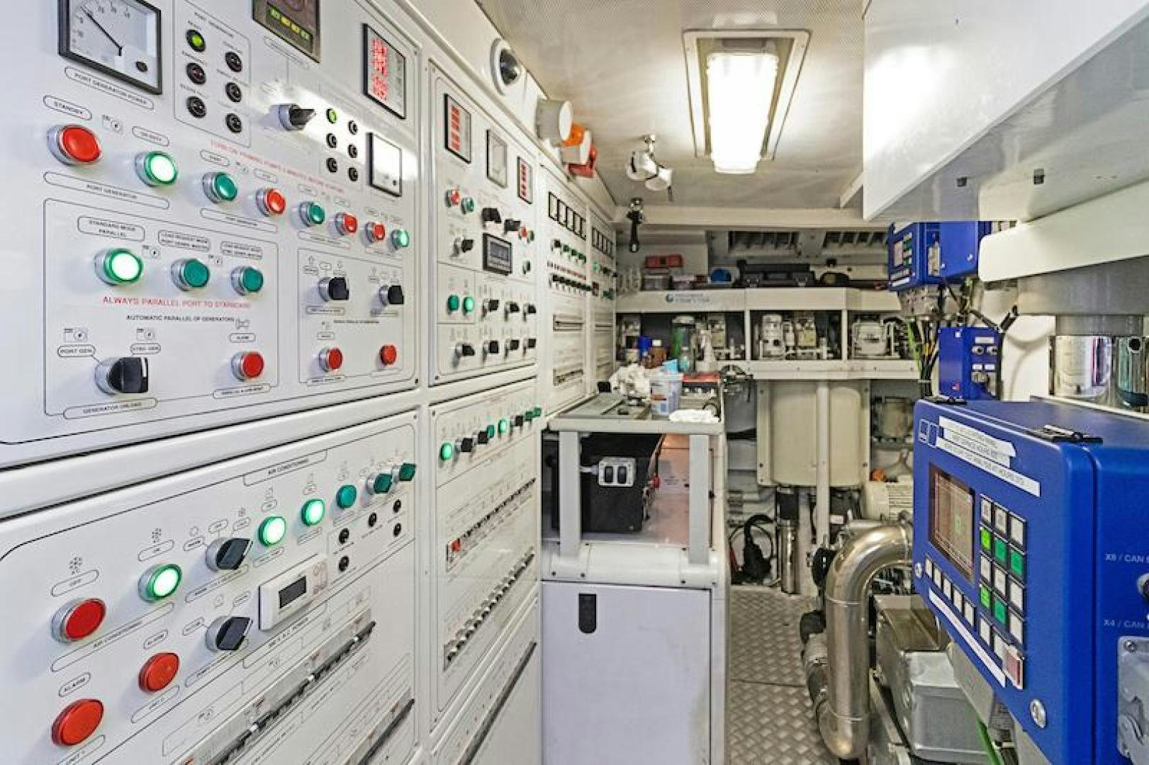 a room full of machines aboard U WISH Yacht for Sale