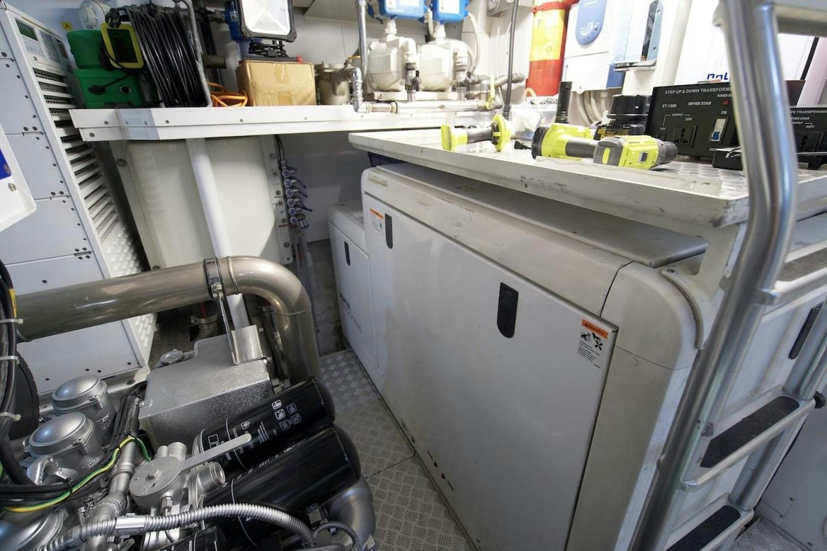a machine in a room aboard U WISH Yacht for Sale