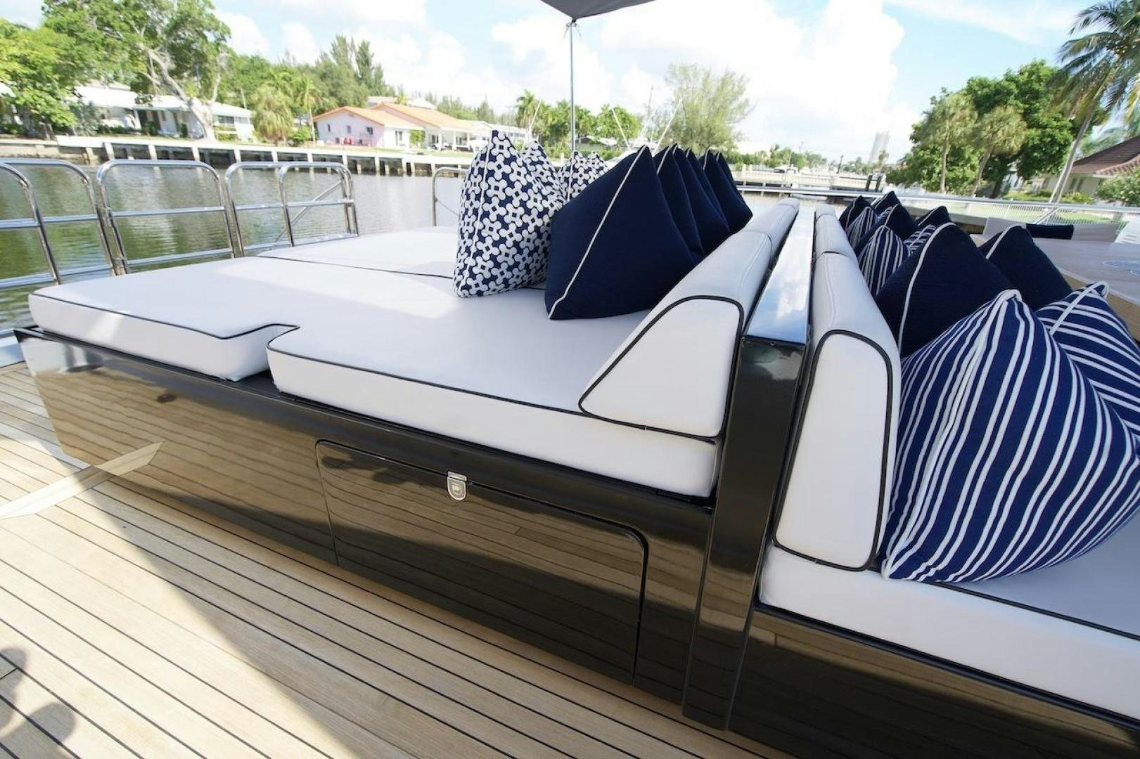a boat on a deck aboard U WISH Yacht for Sale