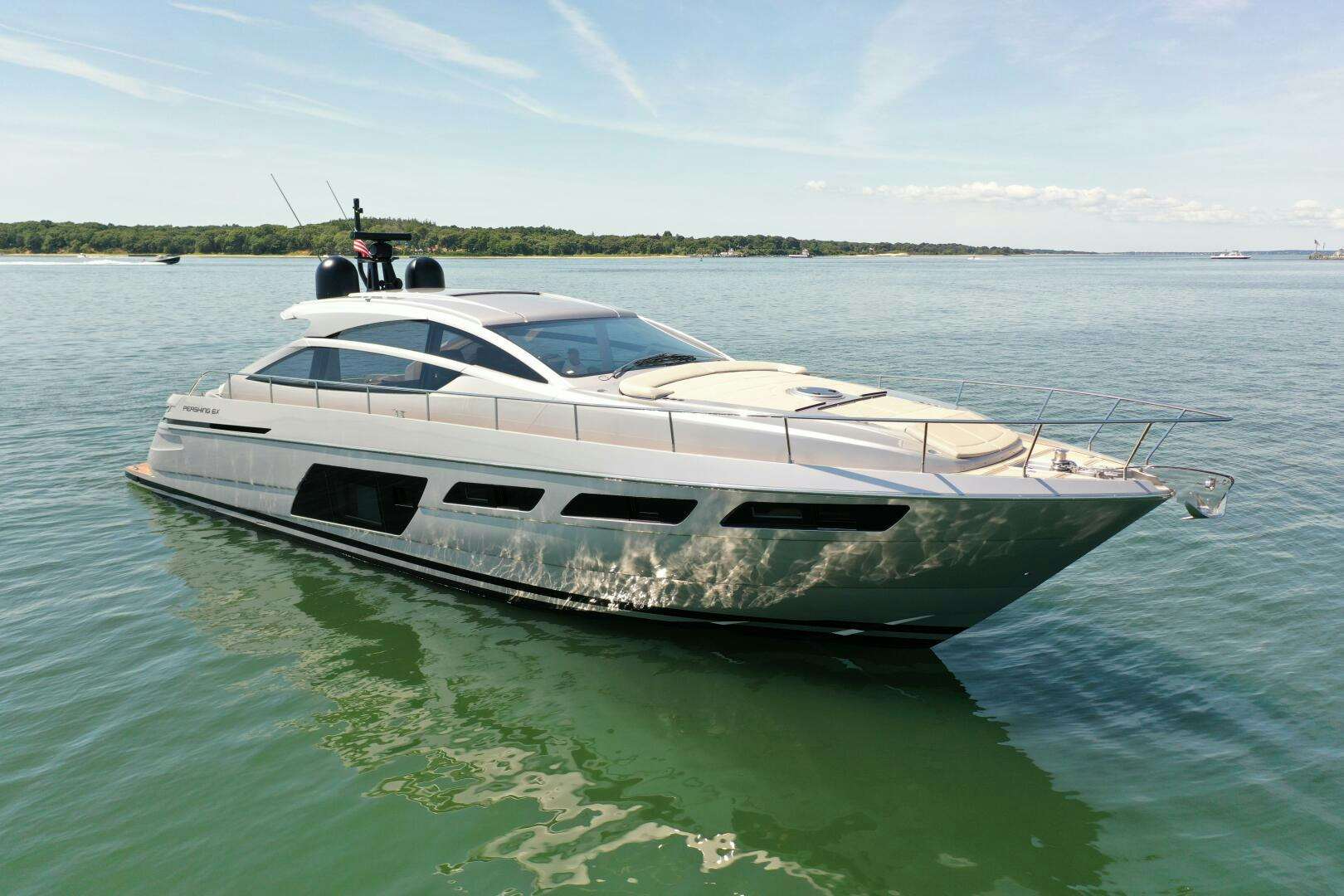 a boat on the water aboard SILVER FOX Yacht for Sale
