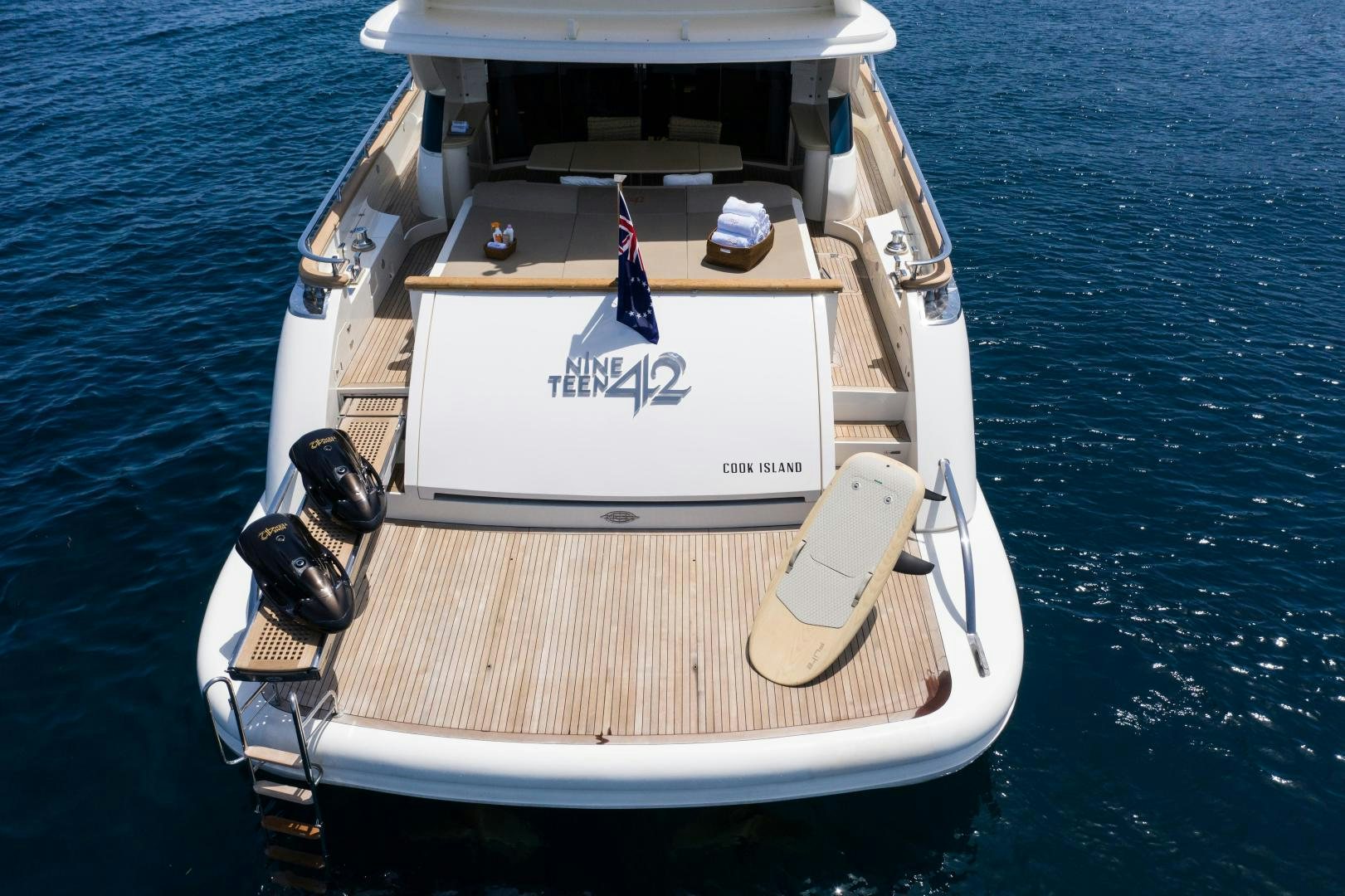 a boat on the water aboard MOKI Yacht for Sale