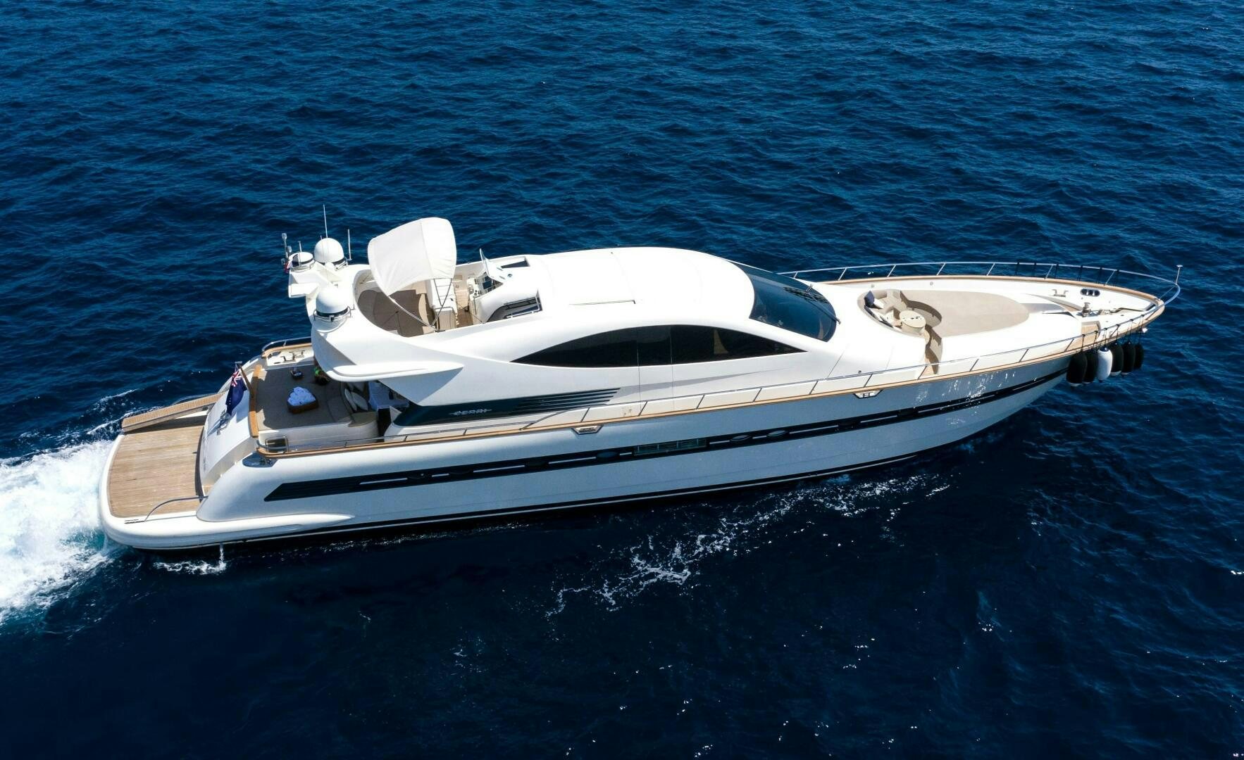 a boat in the water aboard MOKI Yacht for Sale