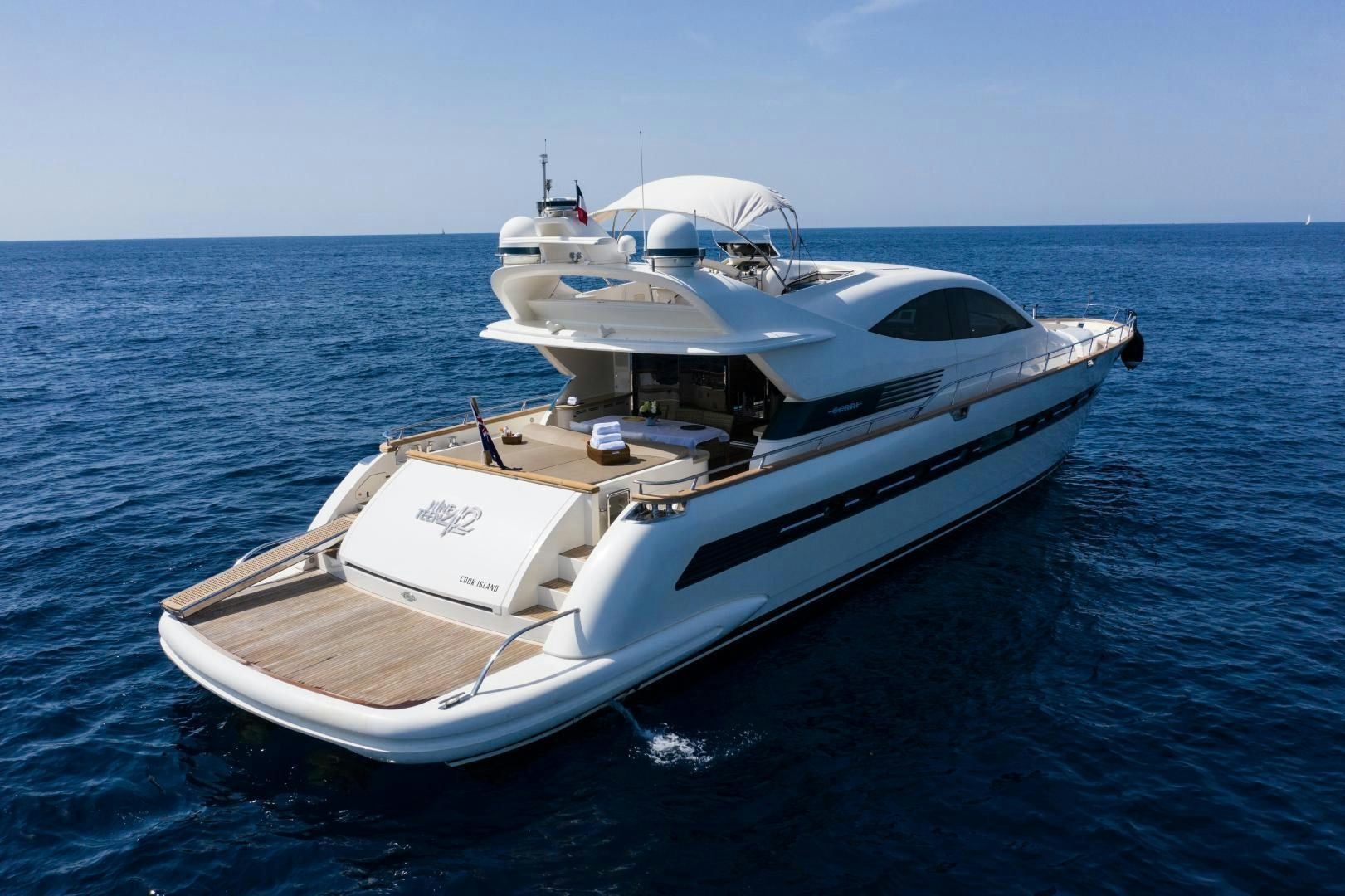 a boat on the water aboard MOKI Yacht for Sale