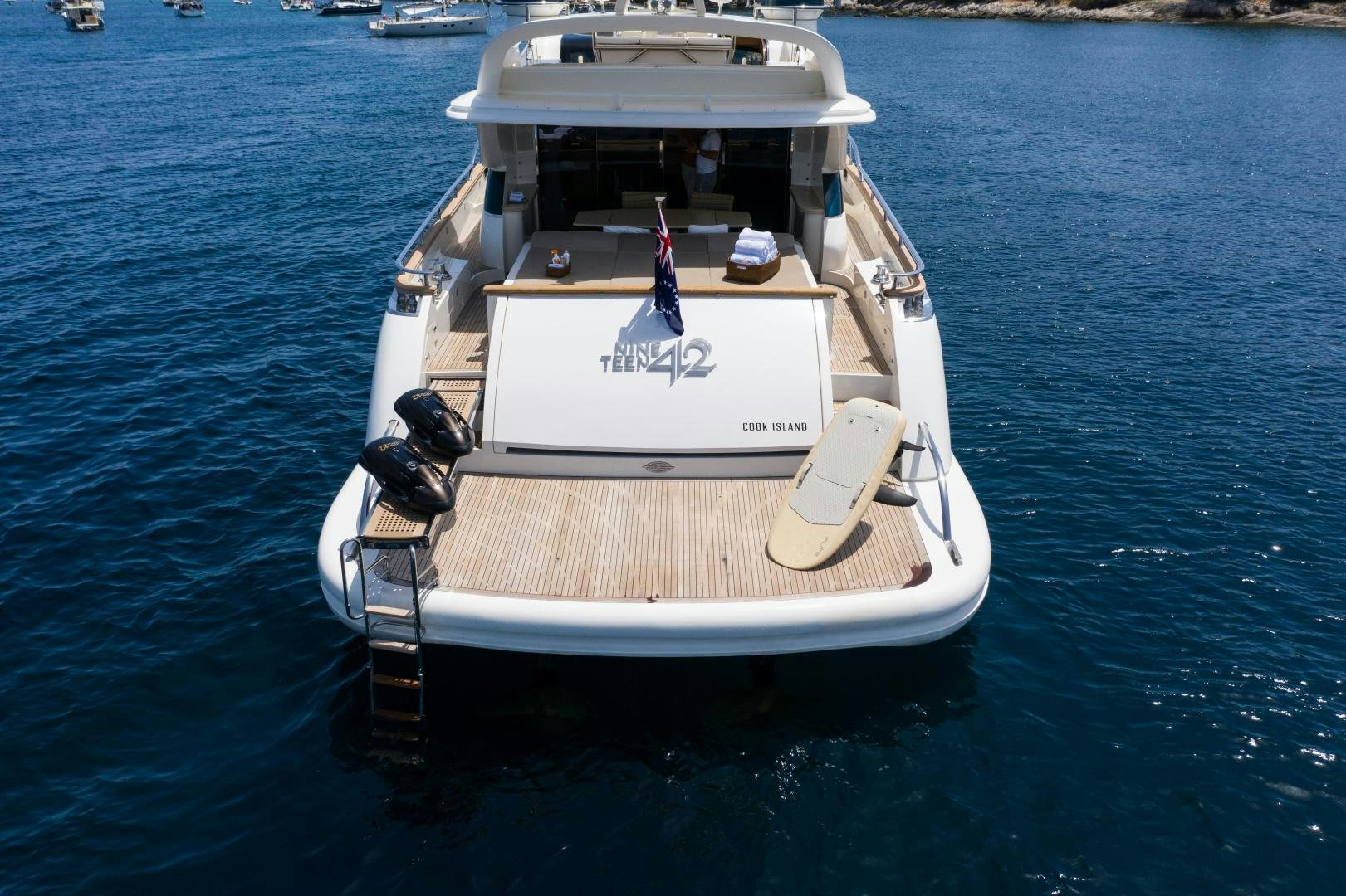 a boat on the water aboard MOKI Yacht for Sale
