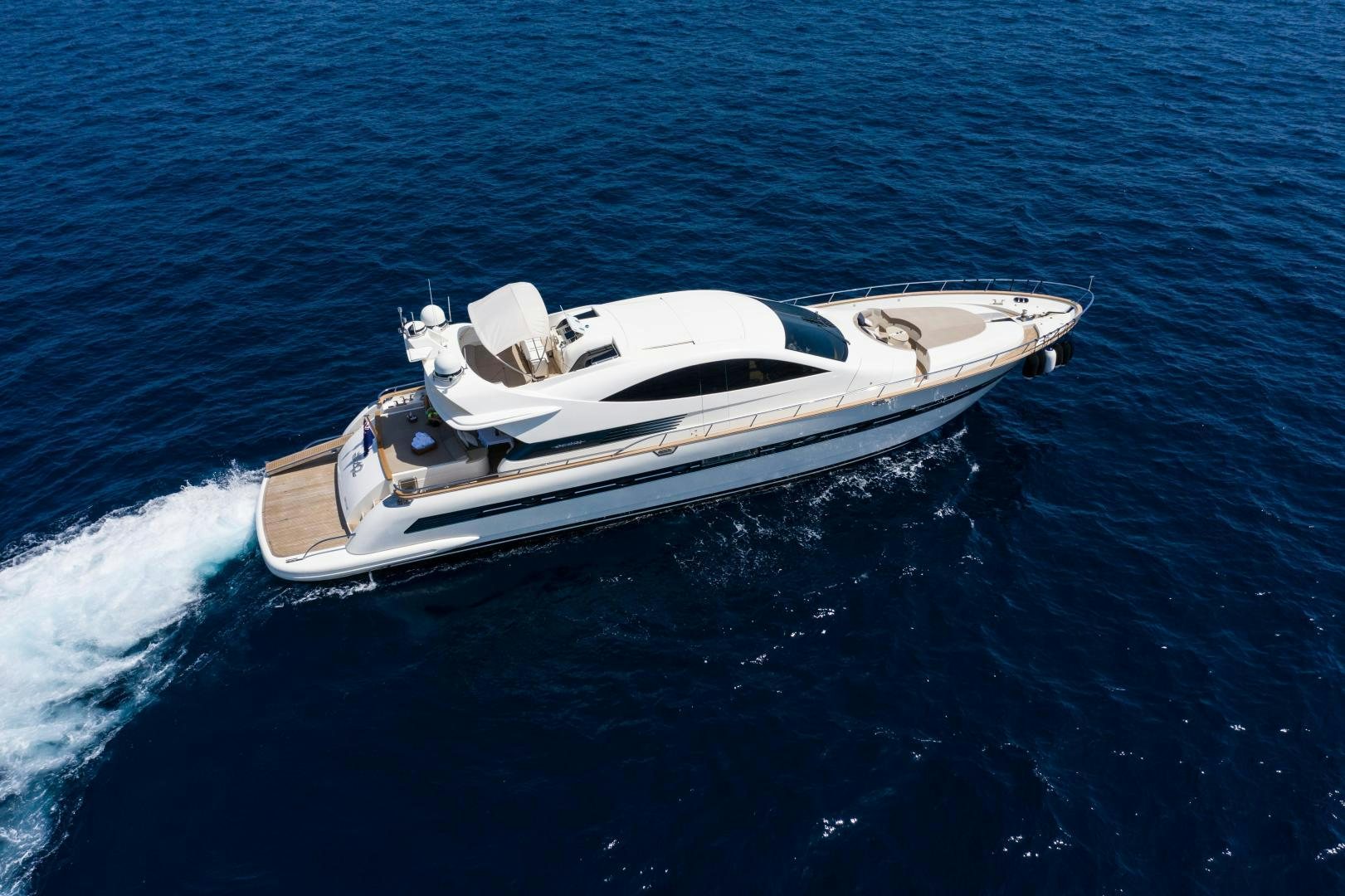 a boat on the water aboard MOKI Yacht for Sale
