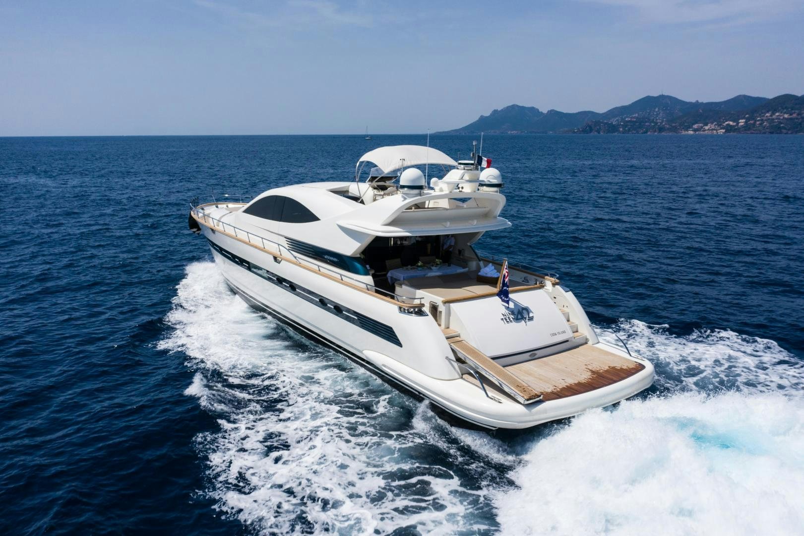 a boat on the water aboard MOKI Yacht for Sale