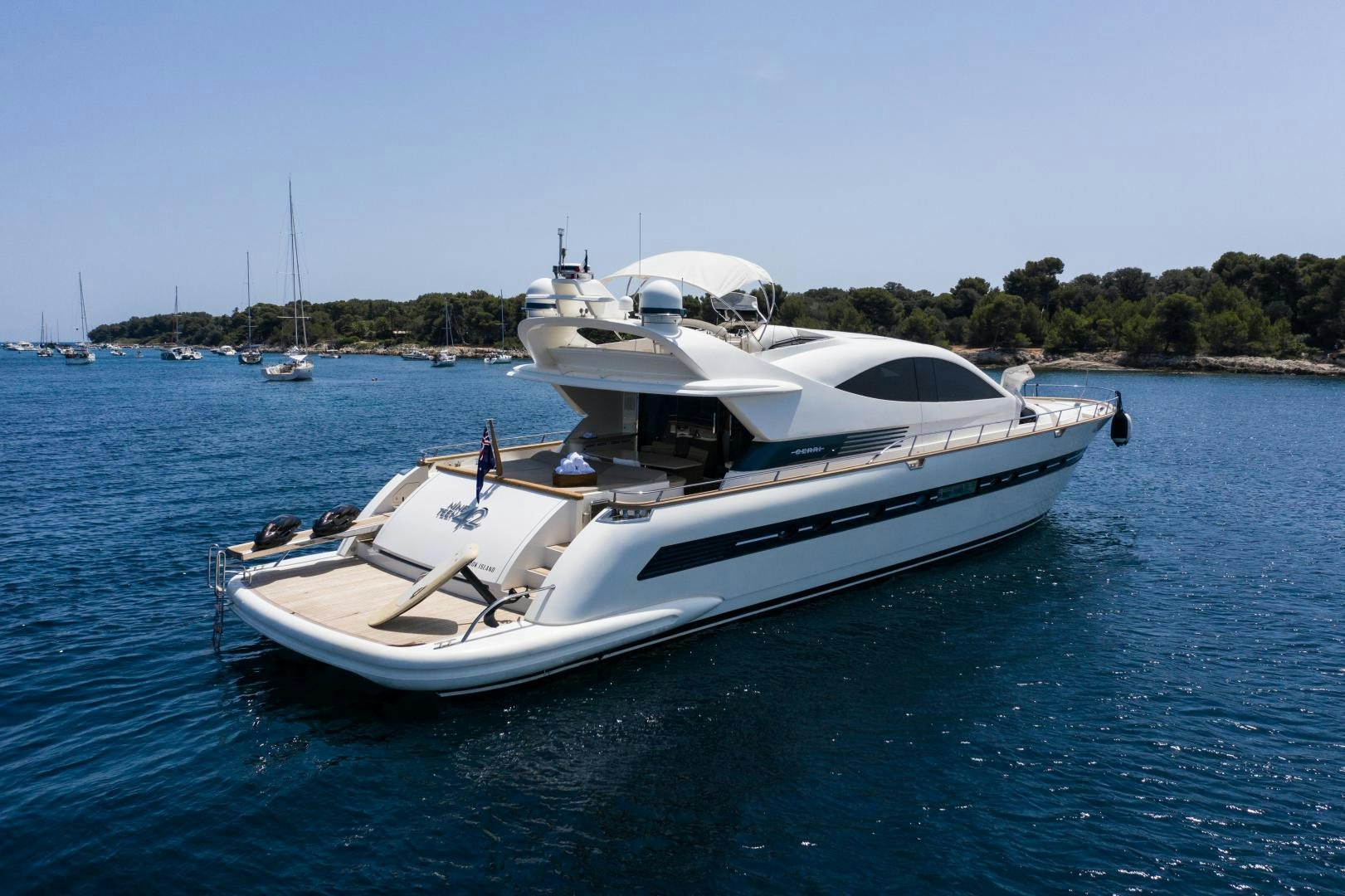 a boat on the water aboard MOKI Yacht for Sale