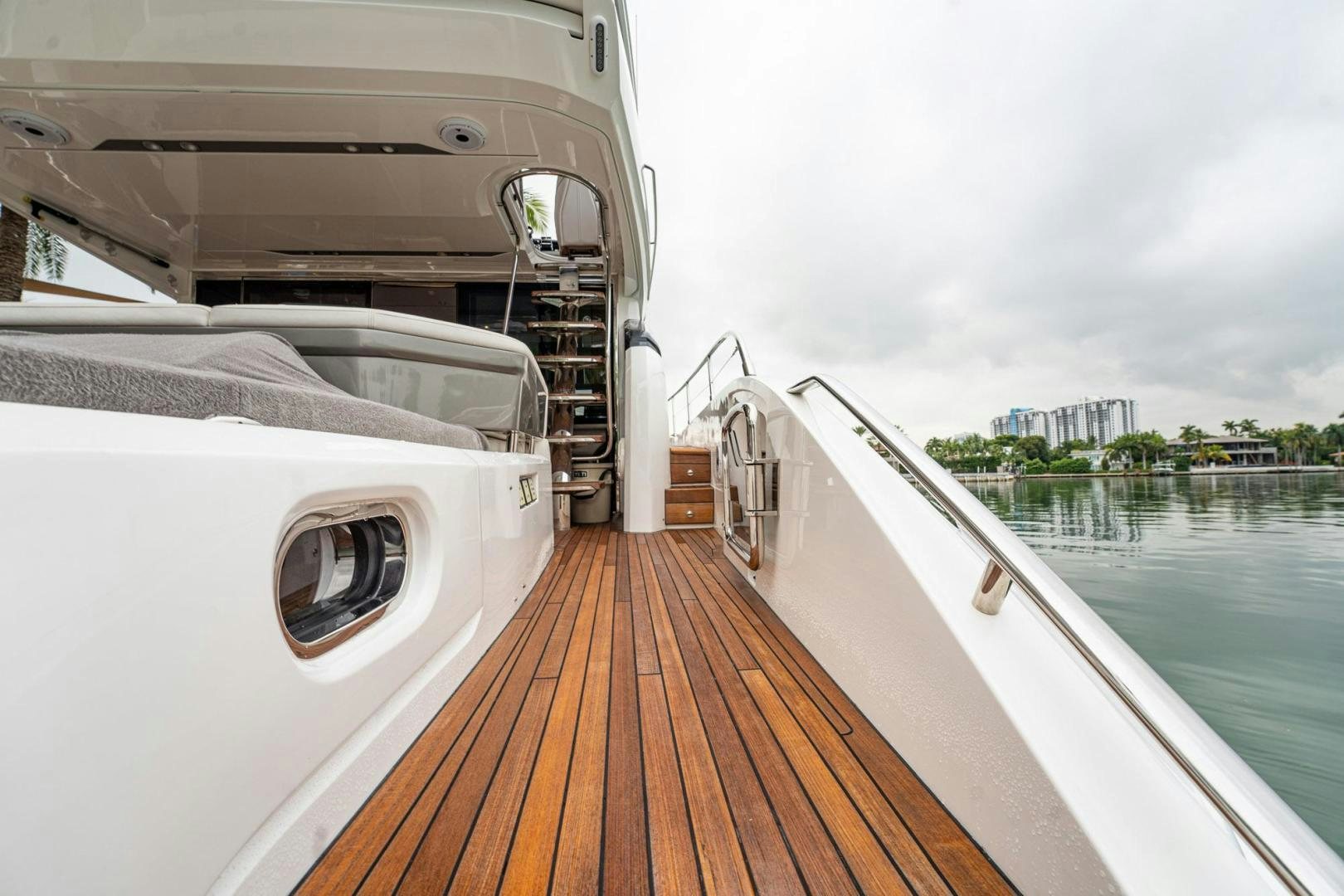 a boat on a water body aboard COCOON Yacht for Sale