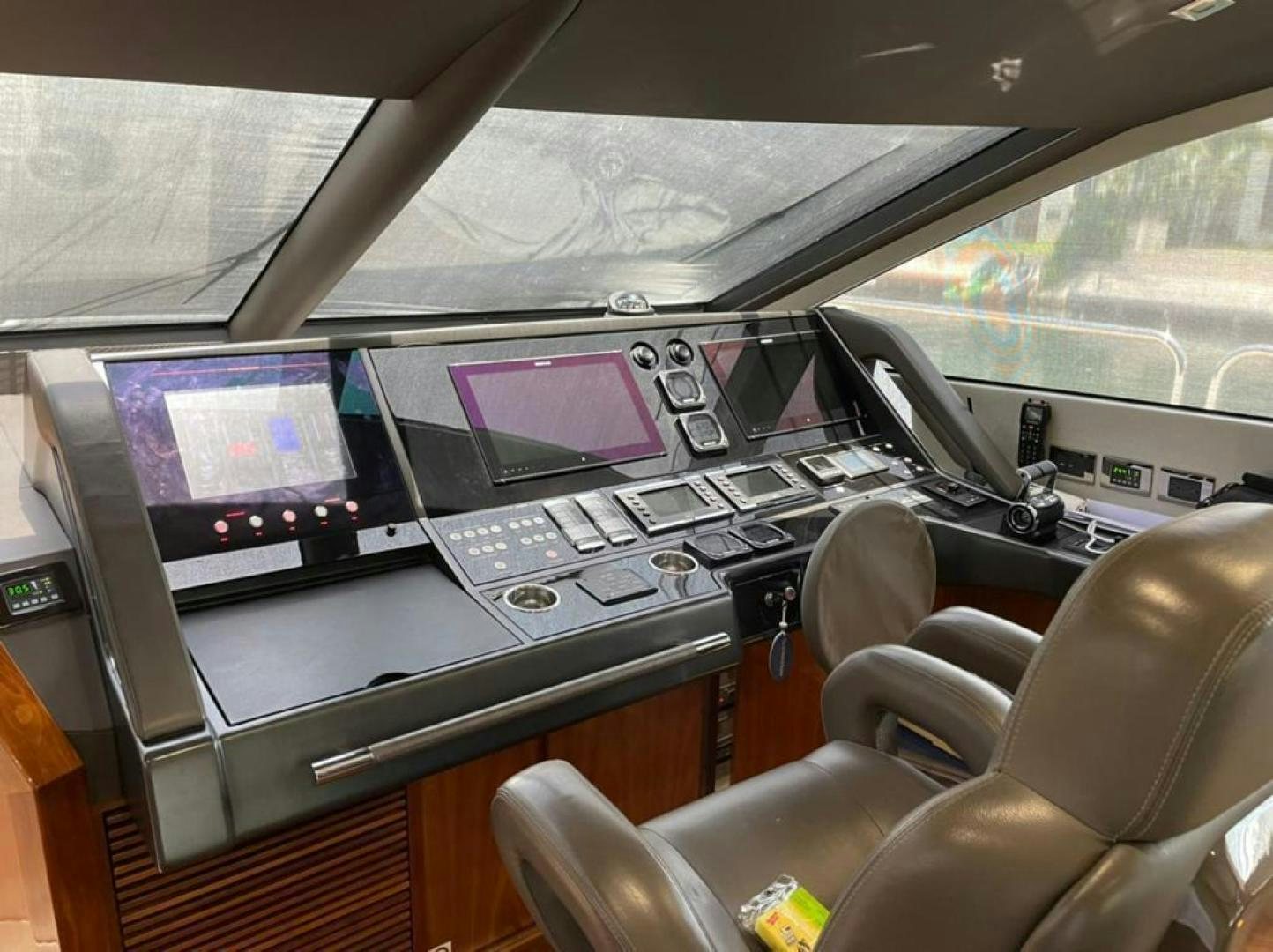 inside of a car aboard RIII Yacht for Sale