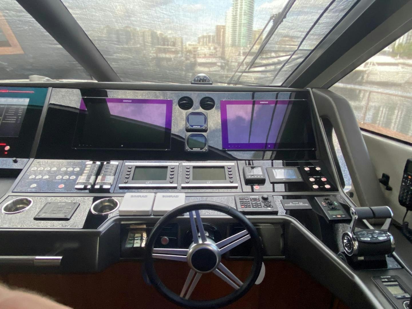 inside of a car aboard RIII Yacht for Sale