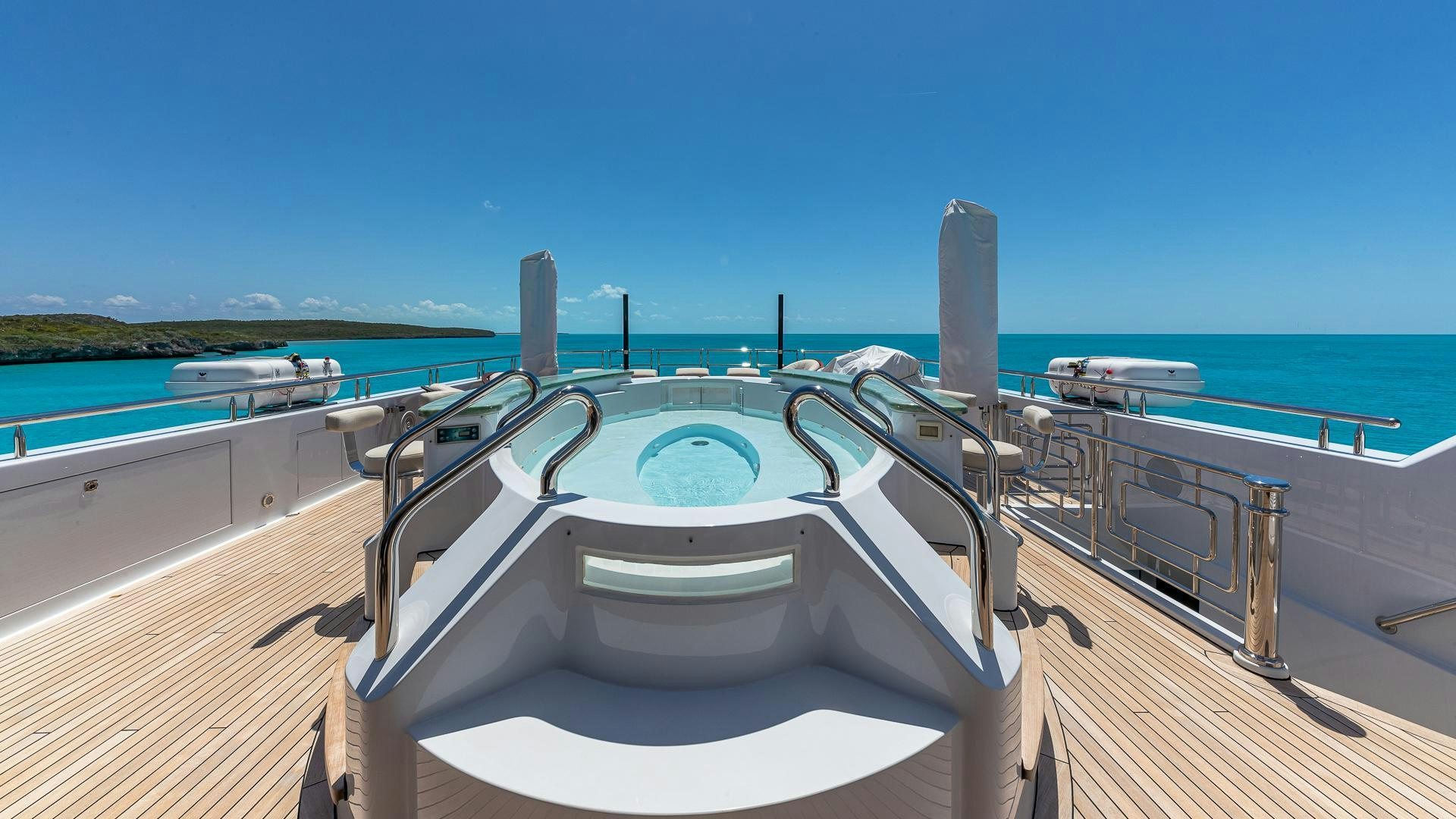 a boat on the water aboard STARSHIP Yacht for Sale