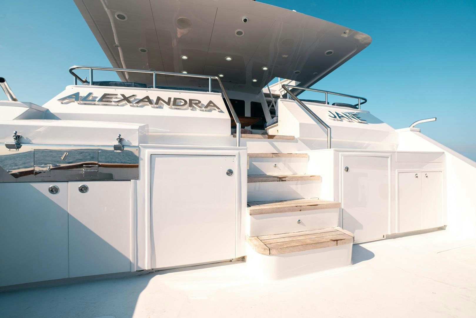 a large machine with a large metal object on top aboard ALEXANDRA JANE Yacht for Sale