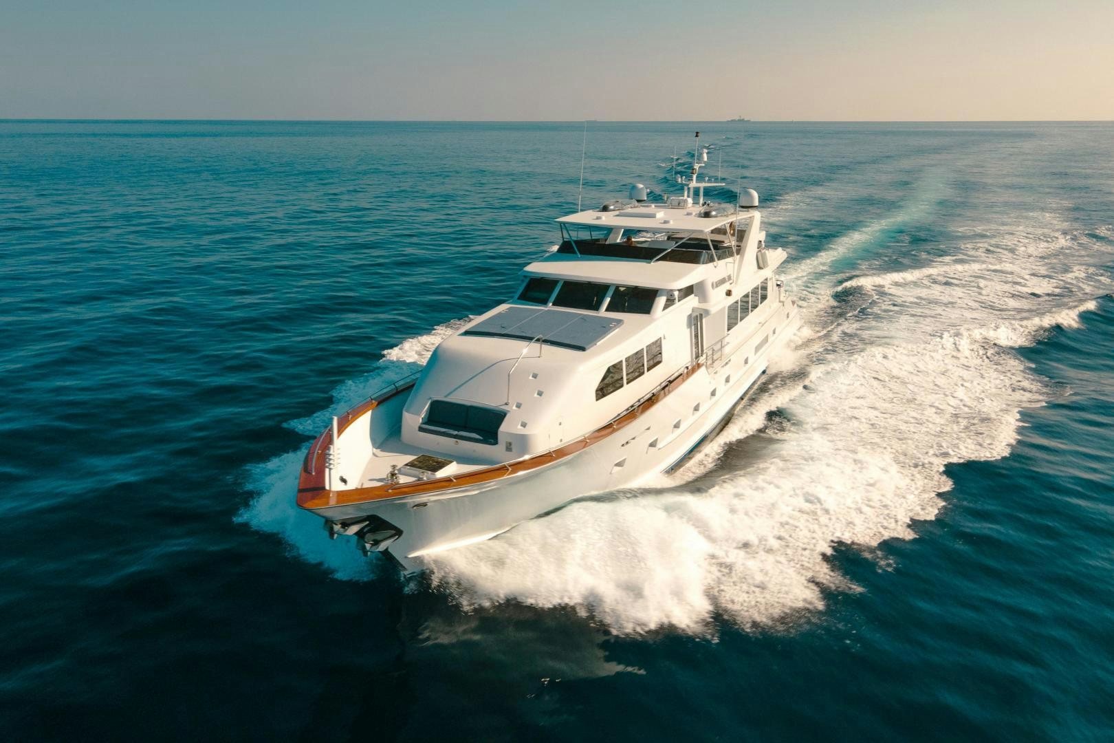 a boat on the water aboard ALEXANDRA JANE Yacht for Sale