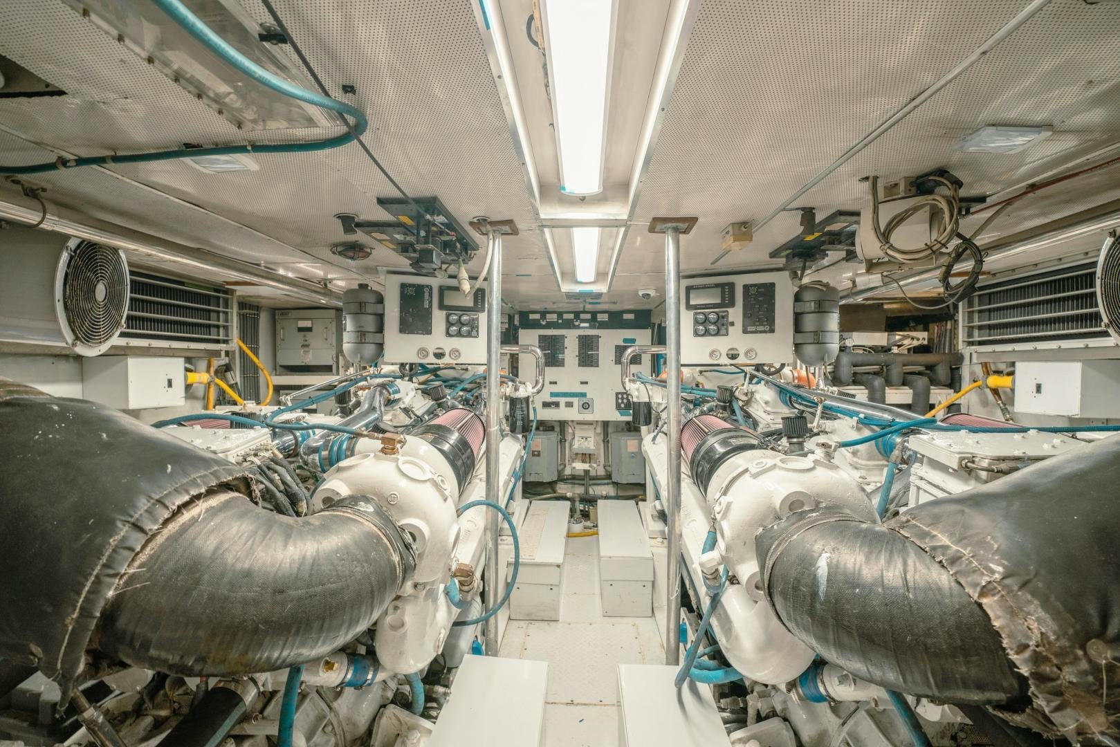 a room with pipes and machinery aboard ALEXANDRA JANE Yacht for Sale