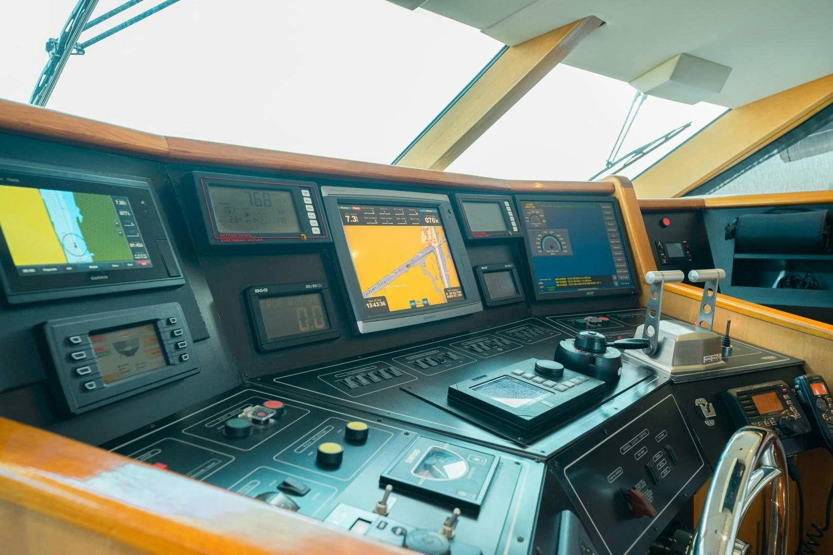 inside of a control room aboard ALEXANDRA JANE Yacht for Sale