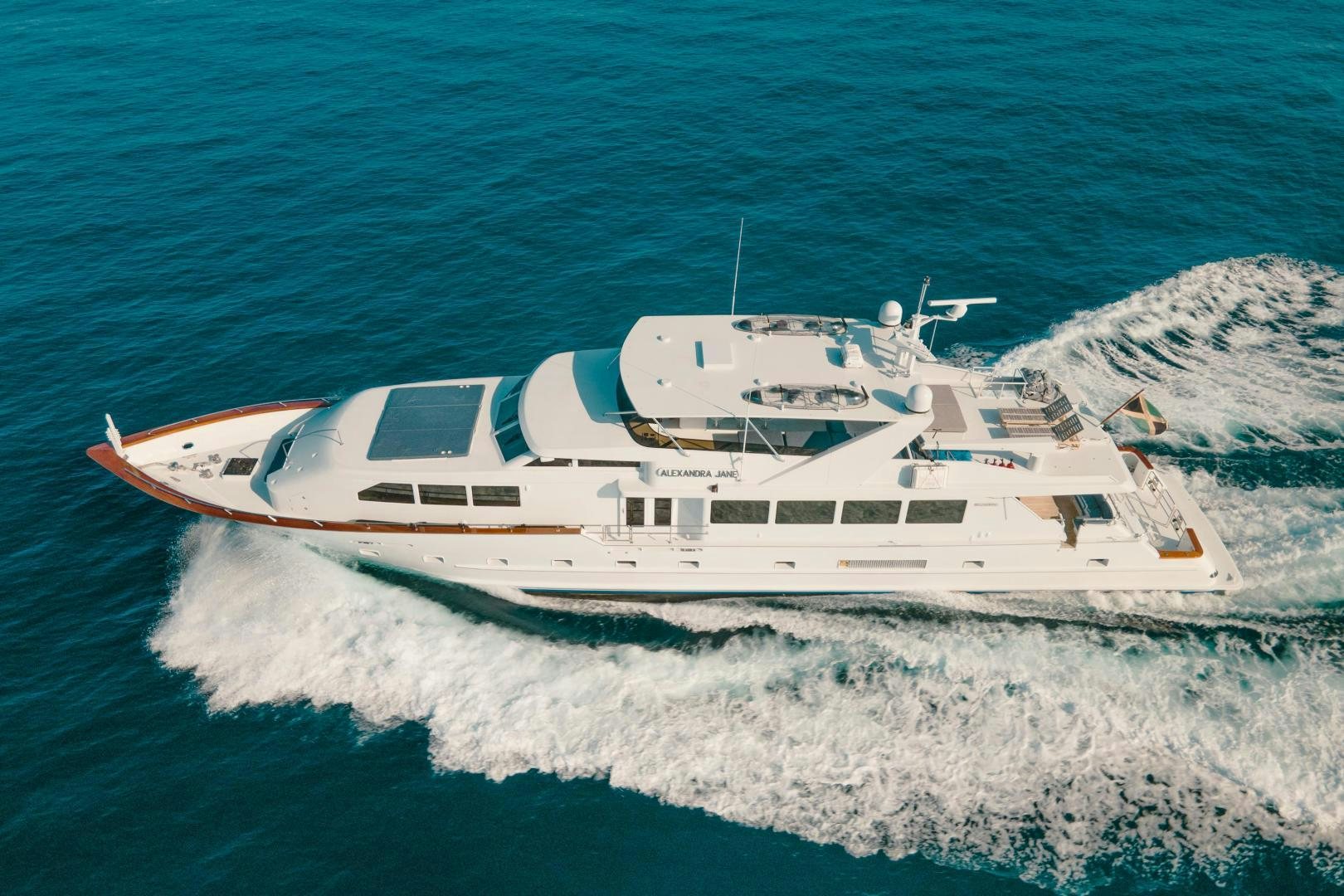 a boat in the water aboard ALEXANDRA JANE Yacht for Sale