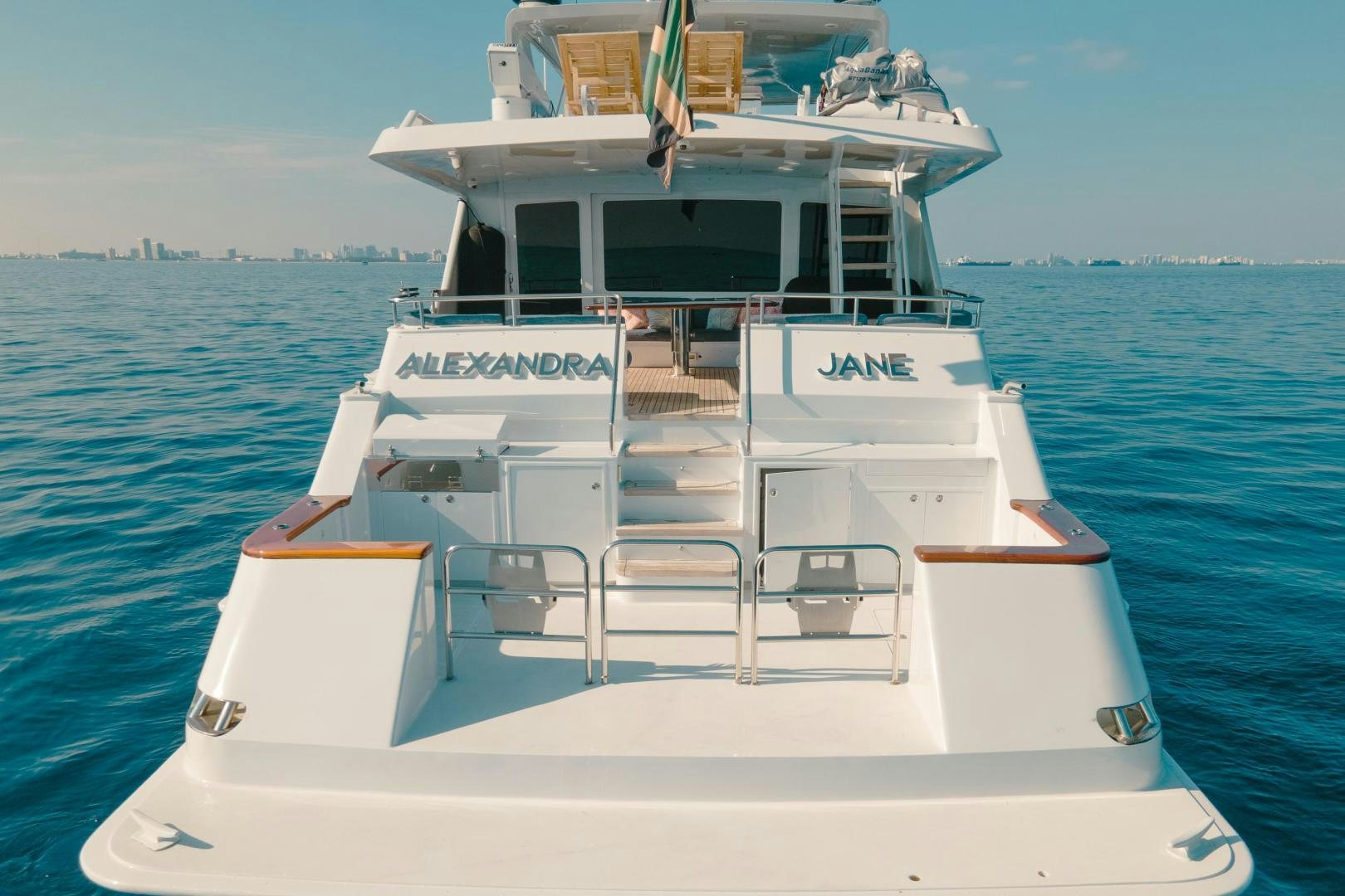 a boat on the water aboard ALEXANDRA JANE Yacht for Sale