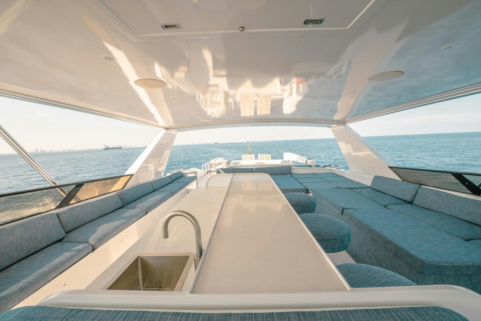 a boat on the water aboard ALEXANDRA JANE Yacht for Sale