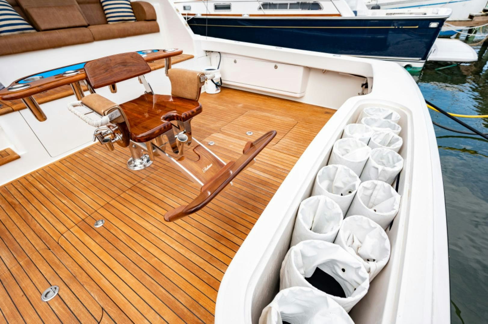 a boat with ice on it aboard Bimini Babe Yacht for Sale