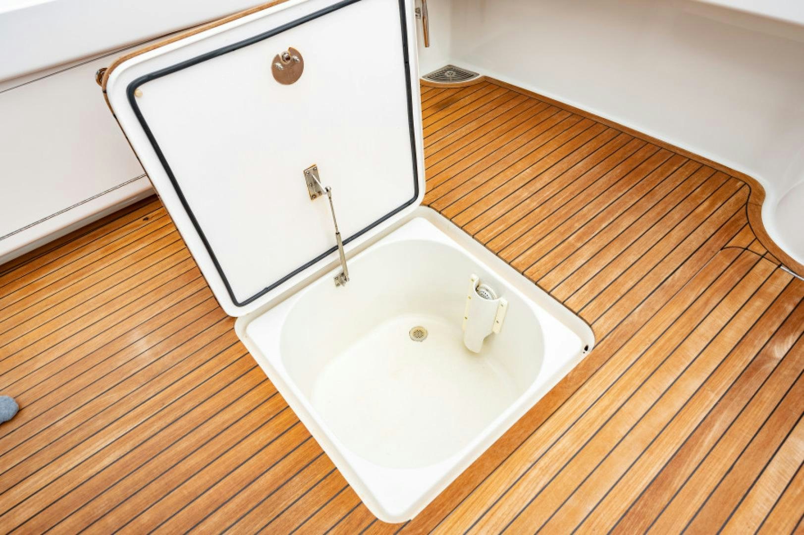 a sink in a bathroom aboard Bimini Babe Yacht for Sale