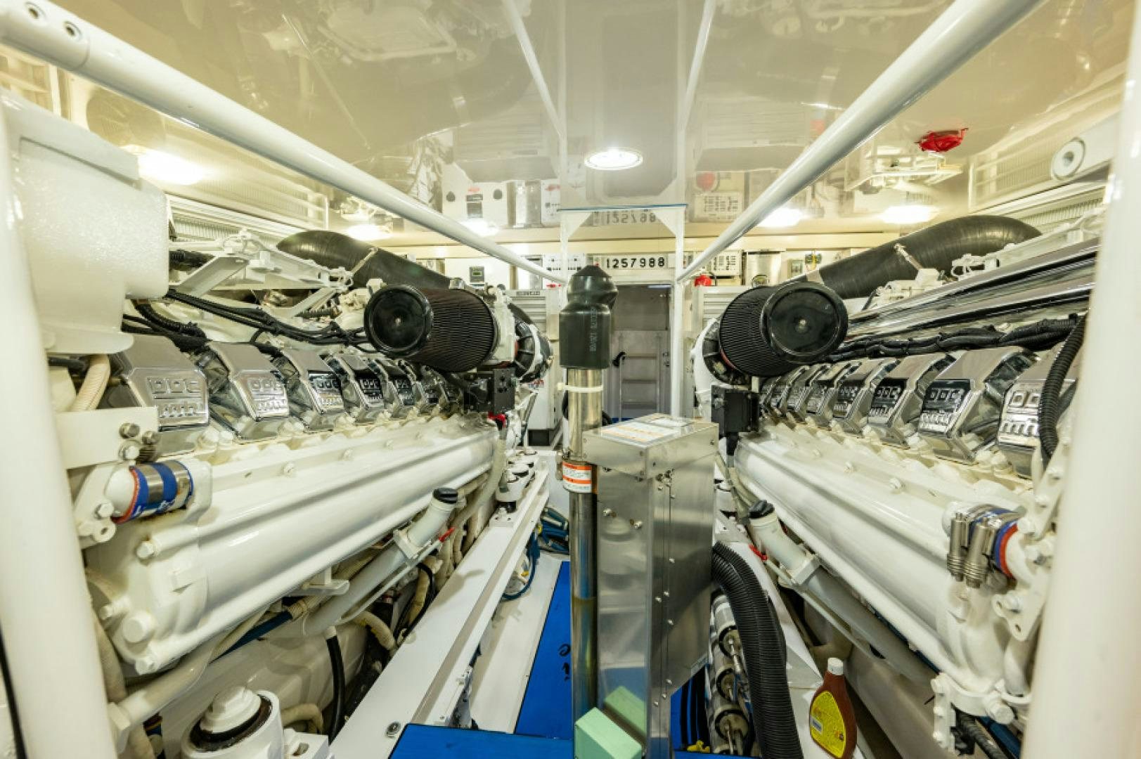 a large machine with many wires aboard Bimini Babe Yacht for Sale