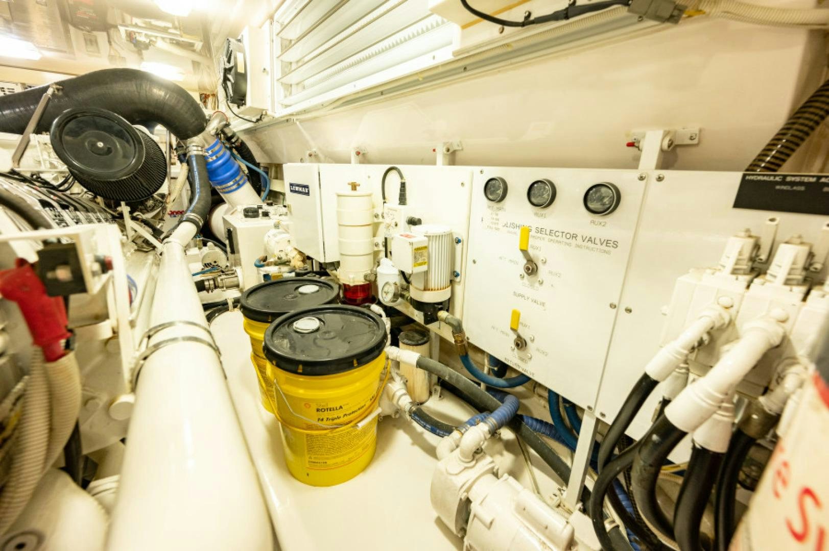 a white machine with wires aboard Bimini Babe Yacht for Sale