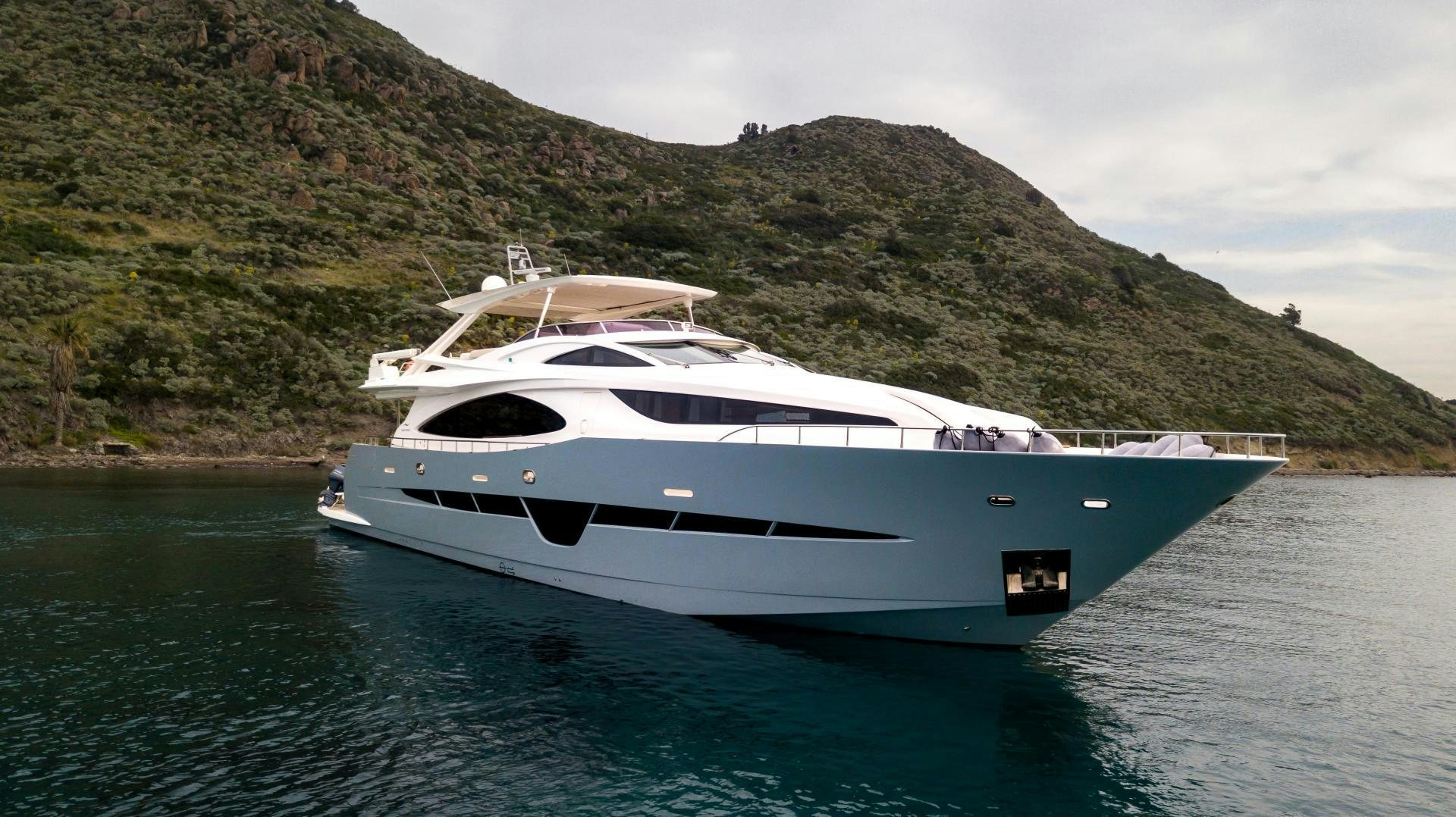 a boat on the water aboard VICTORY Yacht for Sale