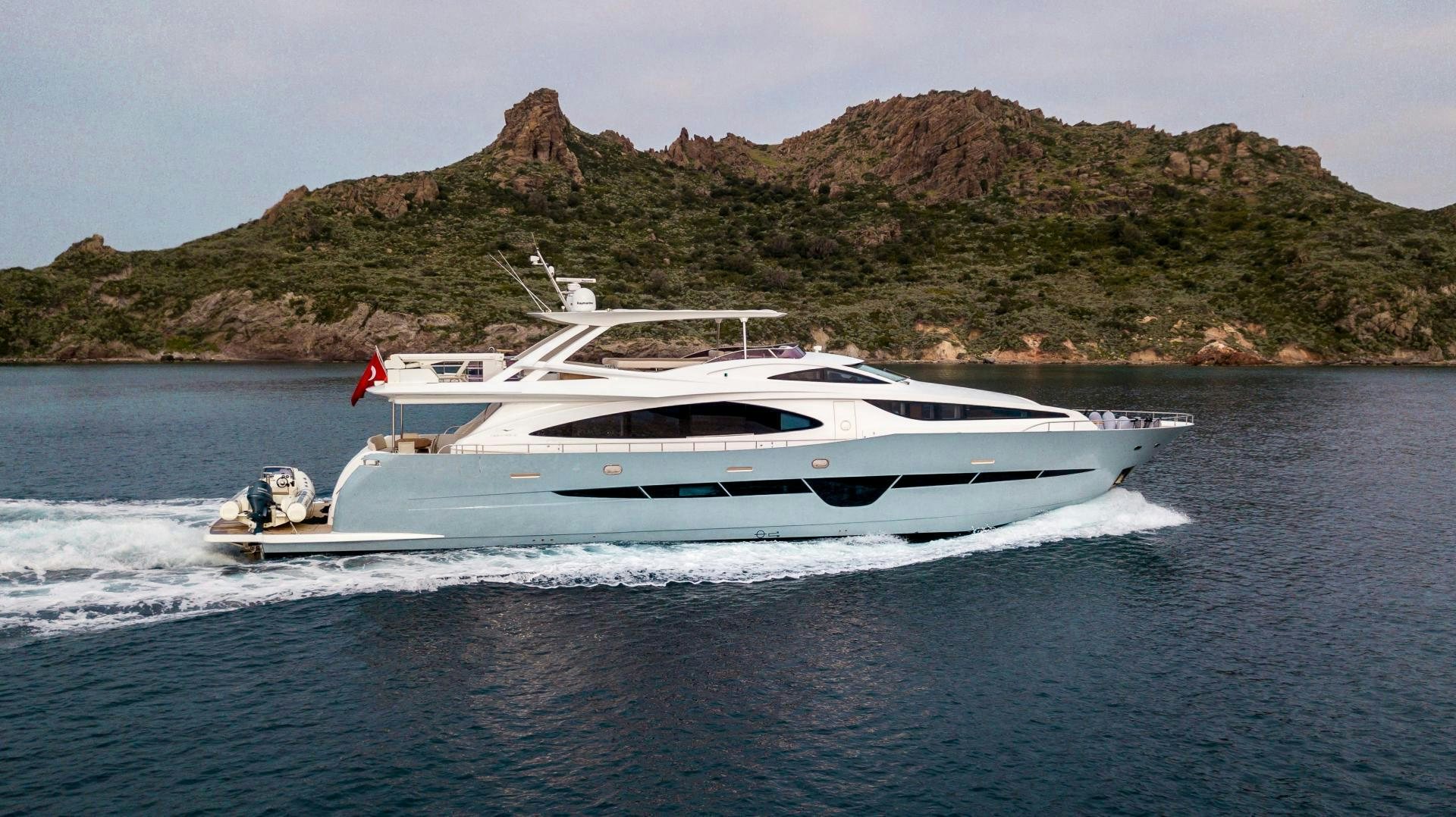 a boat on the water aboard VICTORY Yacht for Sale