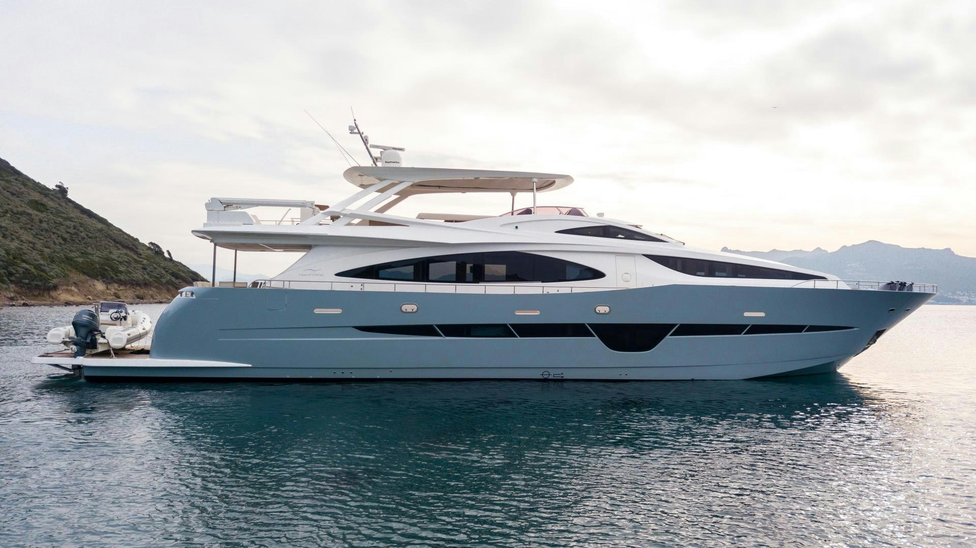 a boat on the water aboard VICTORY Yacht for Sale