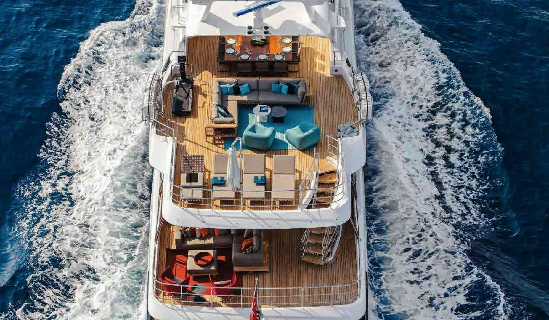 a ship on the water aboard COFINA Yacht for Sale