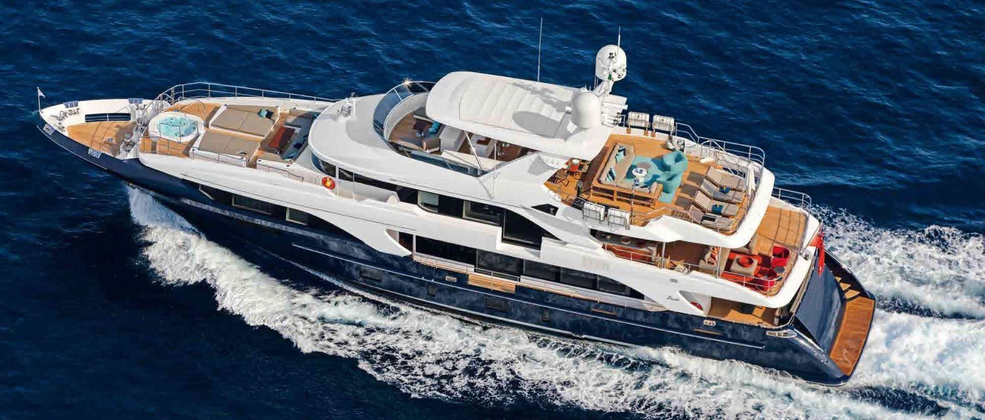 a boat on the water aboard COFINA Yacht for Sale