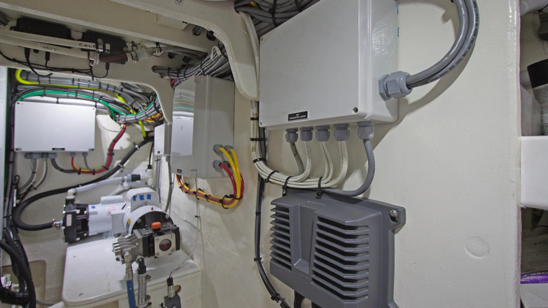 a close-up of a machine aboard EAGLE'S NEST Yacht for Sale