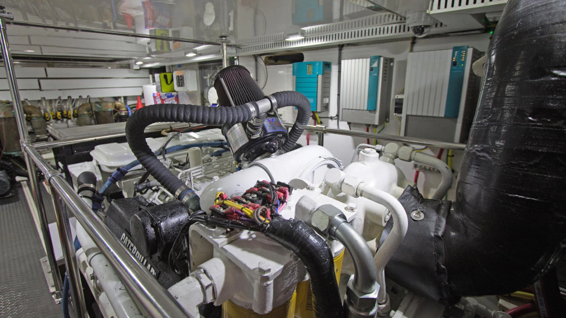 a machine with wires aboard EAGLE'S NEST Yacht for Sale